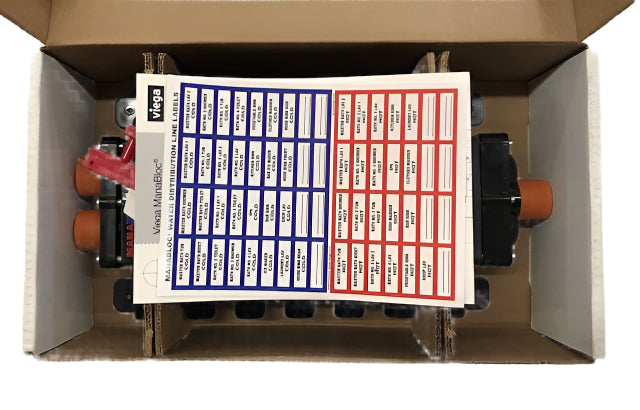 Viega ManaBloc 1/2 in. x 14 port Polymer Distribution Manifold (6 hot/8 cold)
