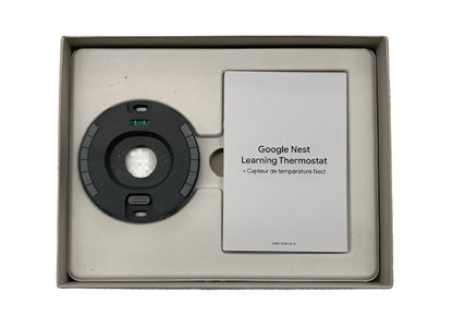 Google Nest Learning Thermostat (4th Gen) with Nest Temperature Sensor (2nd Gen) - Polished Obsidian