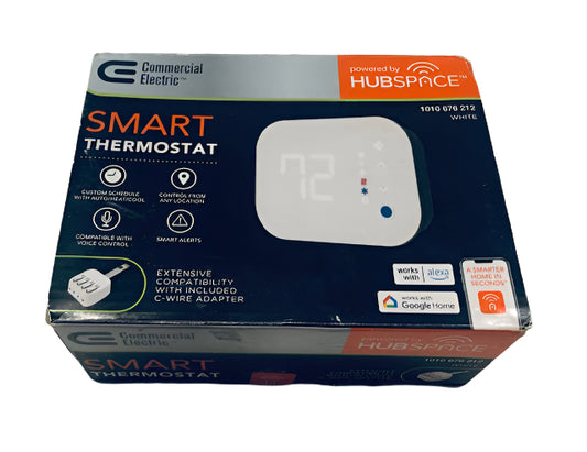 Commercial Electric Wi-Fi and Bluetooth Enabled Smart Programmable Thermostat with Schedules Powered by Hubspace