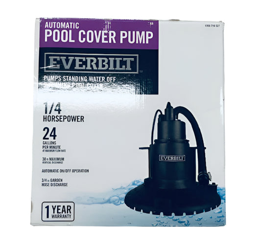 Everbilt 1/4 hp Submersible Pool Cover Pump