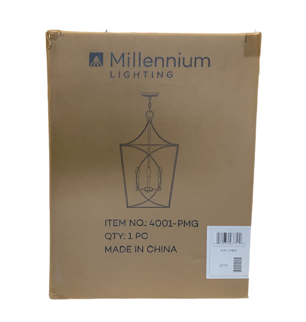 Millennium Lighting Tracy 12 in. 4-Light Painted Modern Gold Indoor Hanging Pendant Light