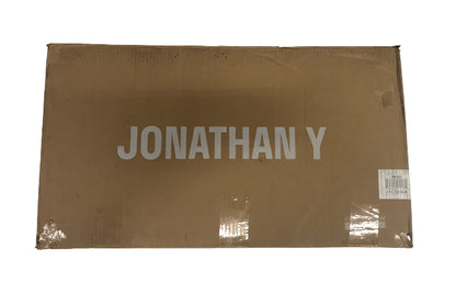 JONATHAN Y Louis Parisian Globe 25" 3-Light Metal/Frosted Glass Modern Contemporary LED Vanity