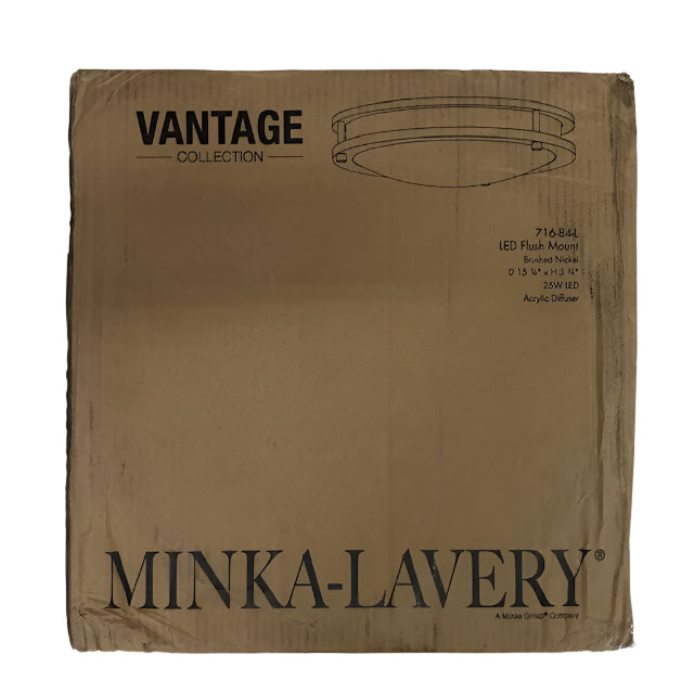 Minka Lavery 15.75 in. Round Low Profile LED Flush Mount Ceiling Light