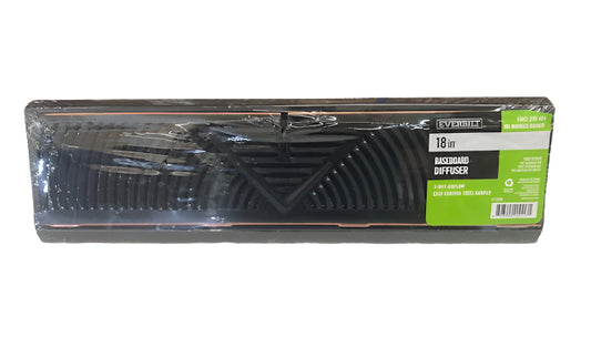 Everbilt 18 in. 3-Way Steel Baseboard Diffuser Supply in Oil Rubbed Bronze