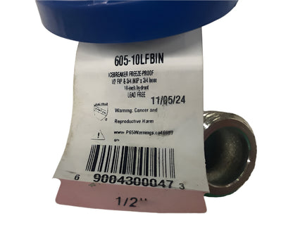Arrowhead Brass 1/2 FIP in. x 3/4 in. MHT x 10 in. icebreaker Lead Free Freeze-Proof Wall Hydrant Sillcock Valve