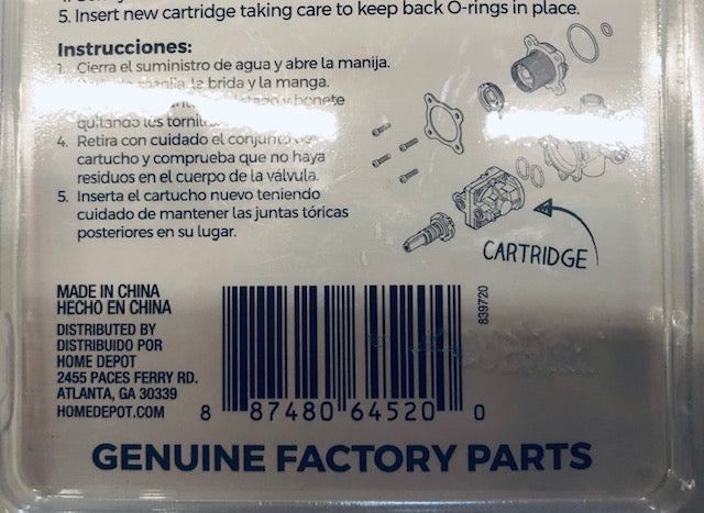 Pfister S74-291 Replacement Balancing Cartridge Assembly