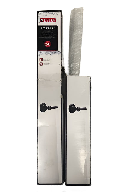 (2-Pack) Delta Porter 24 in. Wall Mount Towel Bar Bath Hardware Accessory in Oil Rubbed Bronze