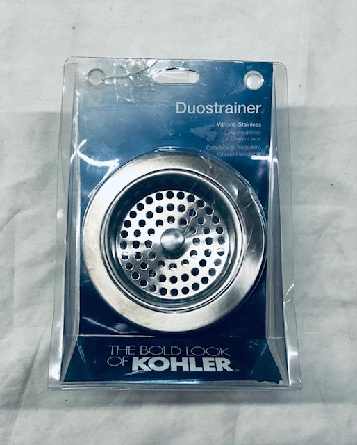KOHLER Duostrainer 4-1/2 in. Sink Strainer in Vibrant Stainless