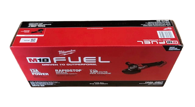 Milwaukee M18 FUEL 18-Volt Lithium-Ion Brushless Cordless 4-1/2 in./6 in. Braking Grinder with Paddle Switch (Tool-Only)
