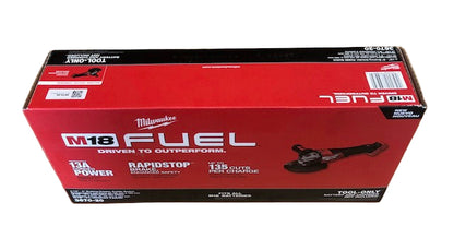 Milwaukee M18 FUEL 18-Volt Lithium-Ion Brushless Cordless 4-1/2 in./6 in. Braking Grinder with Paddle Switch (Tool-Only)