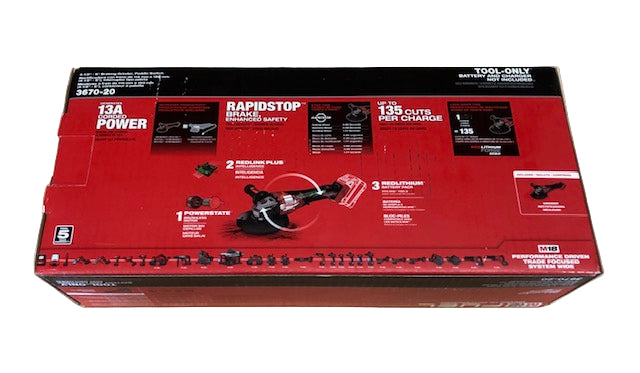 Milwaukee M18 FUEL 18-Volt Lithium-Ion Brushless Cordless 4-1/2 in./6 in. Braking Grinder with Paddle Switch (Tool-Only)