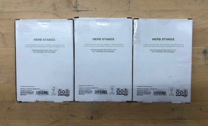12 Piece Herb Garden Identification Stakes, Mint, Rosemary, Oregano, Basil