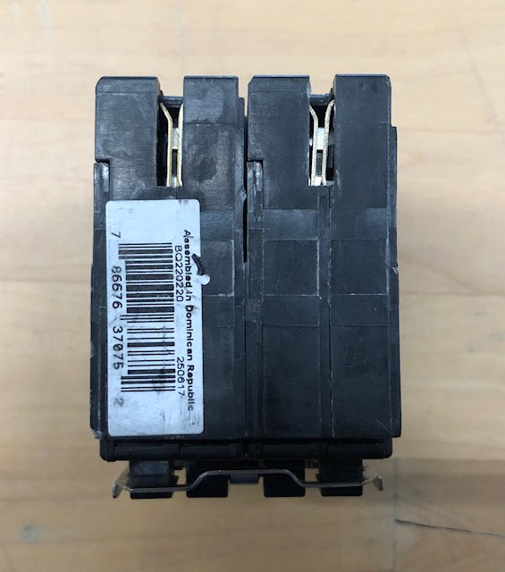 Eaton BR 2-20 Amp 2 Pole BQ (Independent Trip) Quad Circuit Breaker