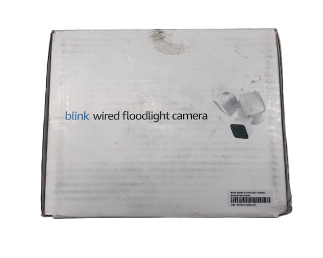 Blink Wired Floodlight Camera - Smart Security Camera, 2600 Lumens, HD Works with Alexa - 1 Camera (White)