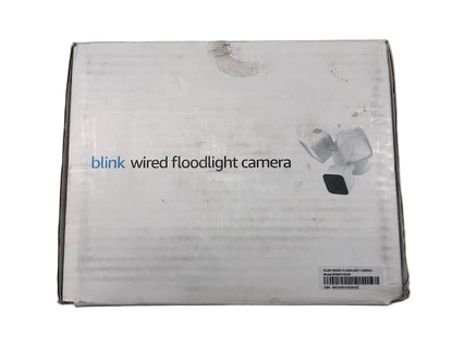 Blink Wired Floodlight Camera - Smart Security Camera, 2600 Lumens, HD Works with Alexa - 1 Camera (White)