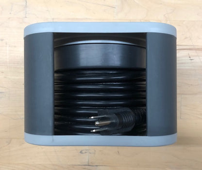 HDX 30 ft. 16/3 Extension Cord Reel with 4 Grounded Outlets and Surge Protector in Gray