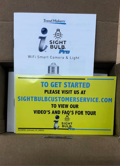 SIGHT BULB Motion Detecting 360-Degree Indoor/Outdoor Wi-Fi Home Security Camera with Light