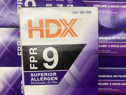 (5-Pack) HDX 16 in. x 28 in. x 4 in. AprilAire and Space-Gard Replacement Pleated Air Filter FPR 9, MERV 11
