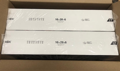 (2-pack) HDX 16 in. x 28 in. x 6 in. AprilAire and Space-Gard Replacement Pleated Air Filter (With Frame) FPR 7, MERV 11