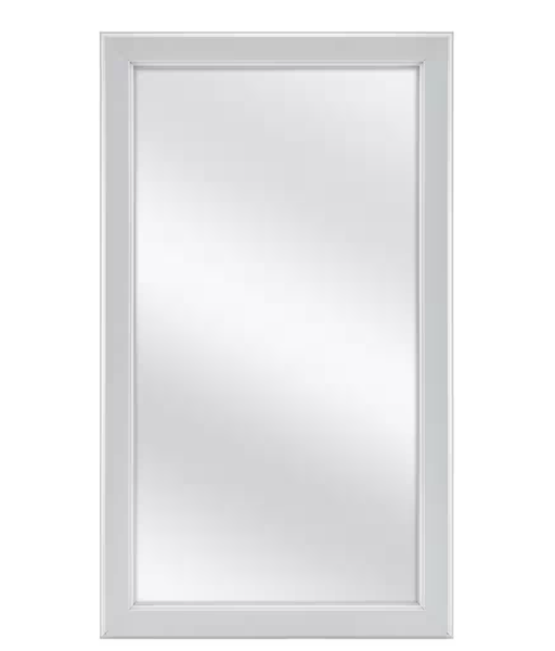 15.25 in. W x 26 in. H Rectangular Framed Surface-Mount Medicine Cabinet with Mirror in Gray