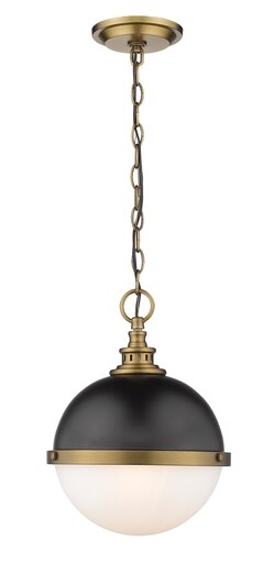 2 Light Pendant-15.25 Inches Tall and 11.25 Inches Wide-Matte Black/Factory Bronze Finish -Traditional Installation Z-Lite 619Mp-Mb-Fb