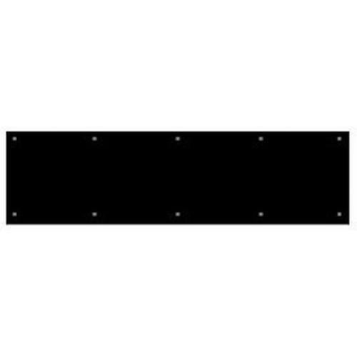 Baldwin 2000.0830 8 Inch X 30 Inch Solid Brass Kick Plate Satin Black Door Plate Kick Plate 8 X 30