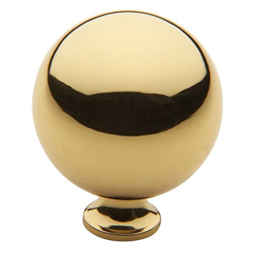 Baldwin 1 1/2 Diameter Round Knob Metal in Yellow | Wayfair 4968.030.BIN