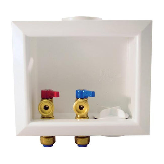 Tectite 1/2 in. Brass Push-to-Connect X 3/4 in. Male Hose Thread Washing Machine Outlet Box