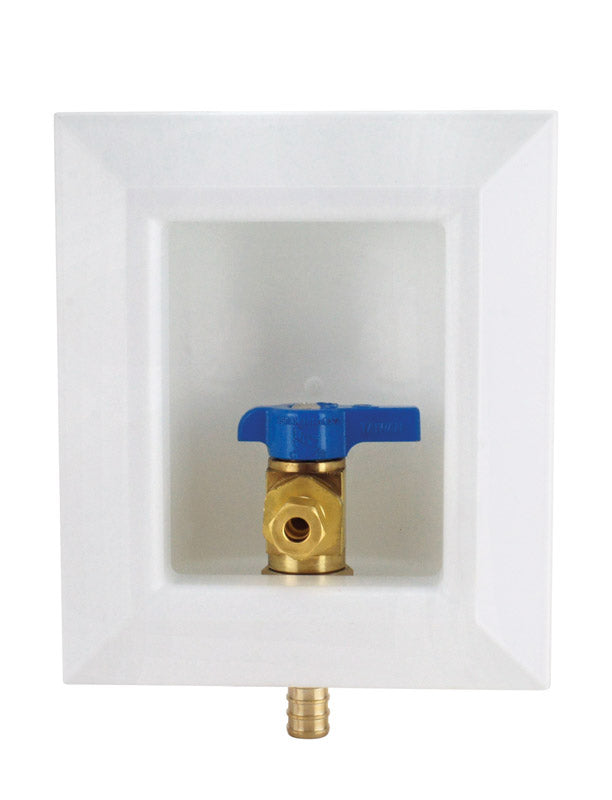 Apollo 4932471 0.5 in. Dia. PEX Barb Brass Ice Maker Outlet Box