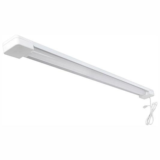 Commercial Electric 3 Ft. 1-Light 30-Watt Integrated LED White Utility Shop Light with Power Cord