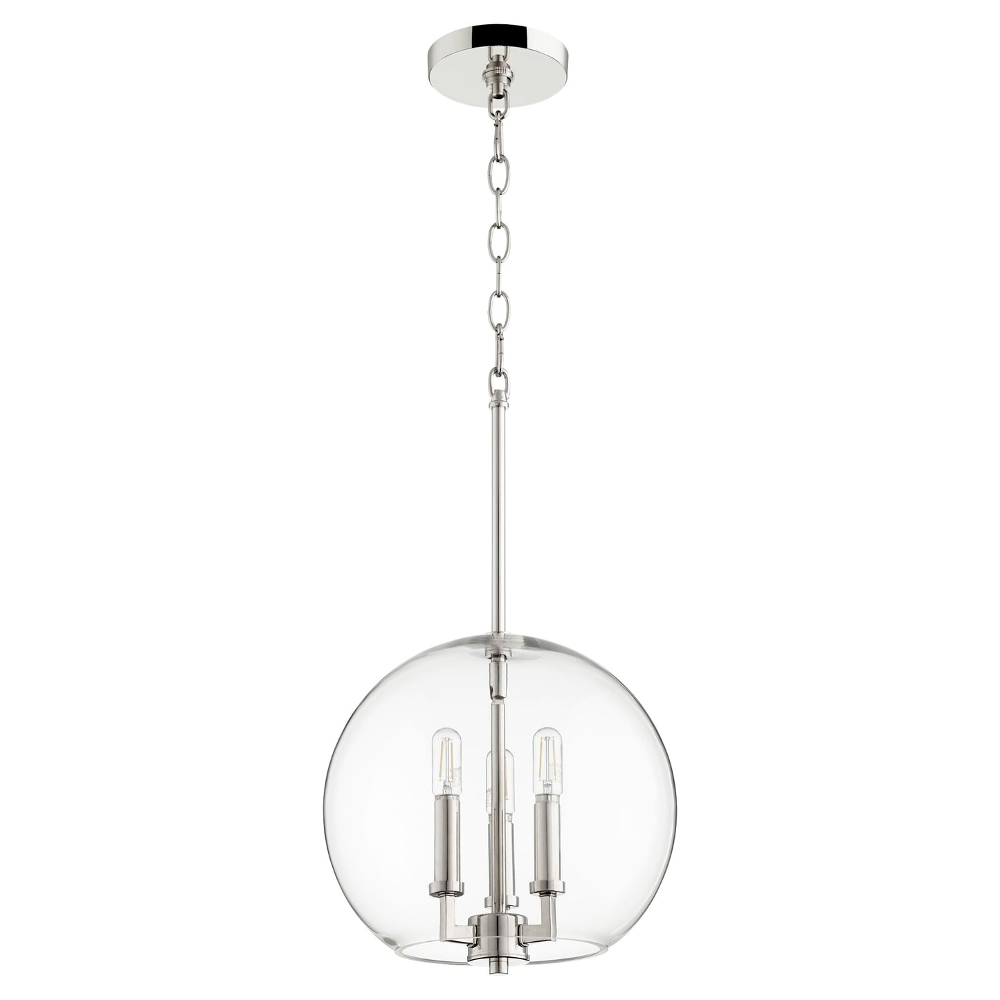 Quorum Lighting - Three Light Pendant - Pendant - 3 Light Globe Pendant in