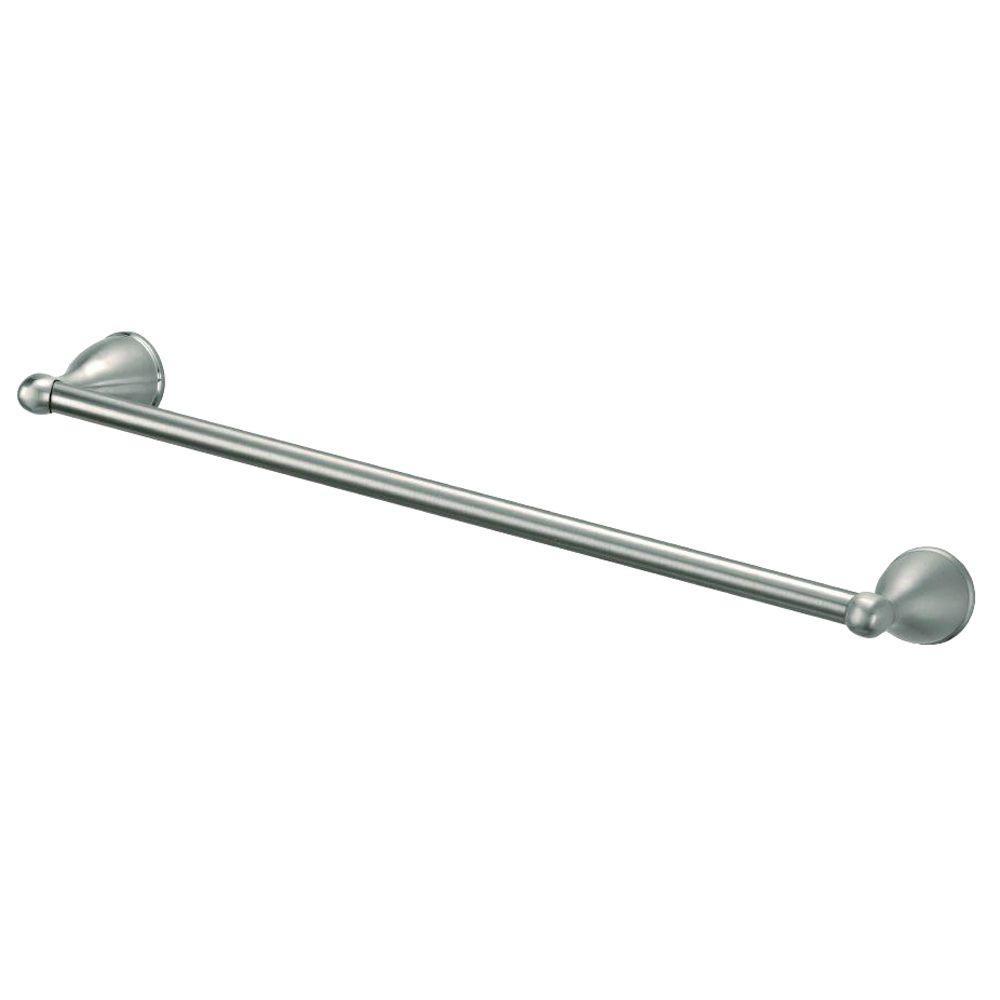 Glacier Bay Builders 24 in. Wall Mounted Towel Bar in Spot Resistant Brushed Nickel