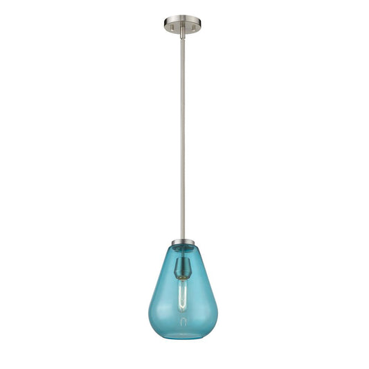 1 Light Pendant in Urban Style 8 Inches Wide by 11.75 Inches High Z-Lite 489P8-Bn