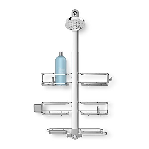 Simplehuman Adjustable and Extendable Shower Caddy XL  Stainless Steel and Anodized Aluminum