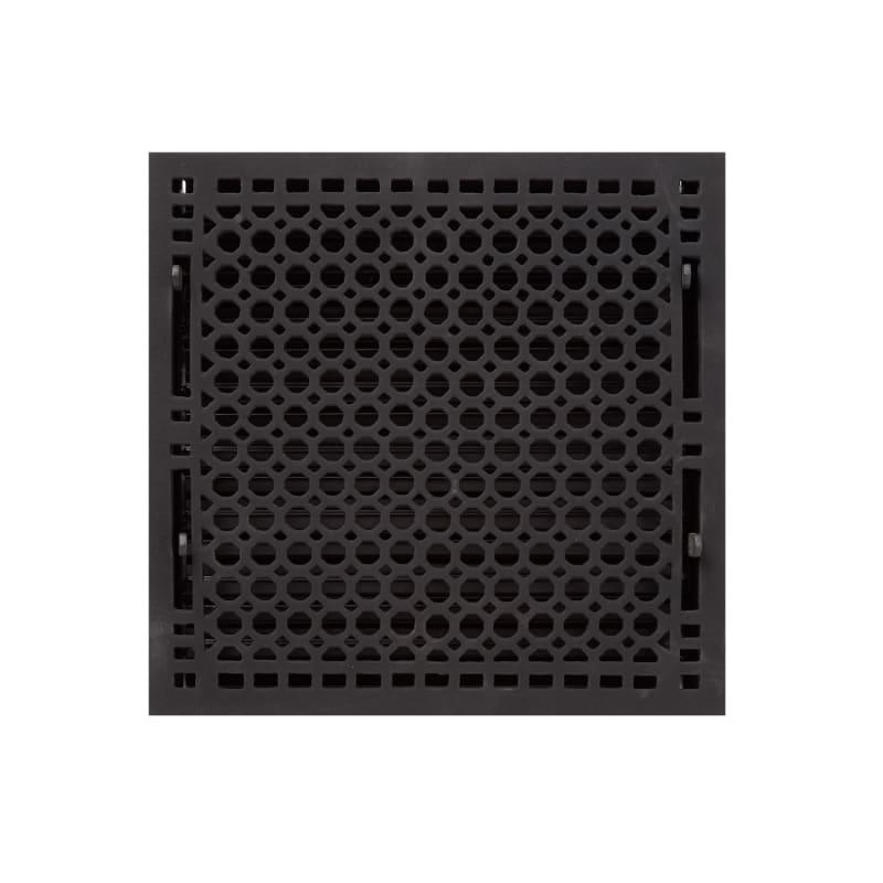 Signature Hardware 917438-14-14 Cast Iron Floor Register - 14" X 14" Black Vent Covers Registers Pattern