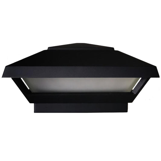 Hampton Bay Low Voltage 50 Lumens Black Outdoor Integrated LED 4x4 and 6x6 Deck Post Light; Weather/Water/Rust Resistant