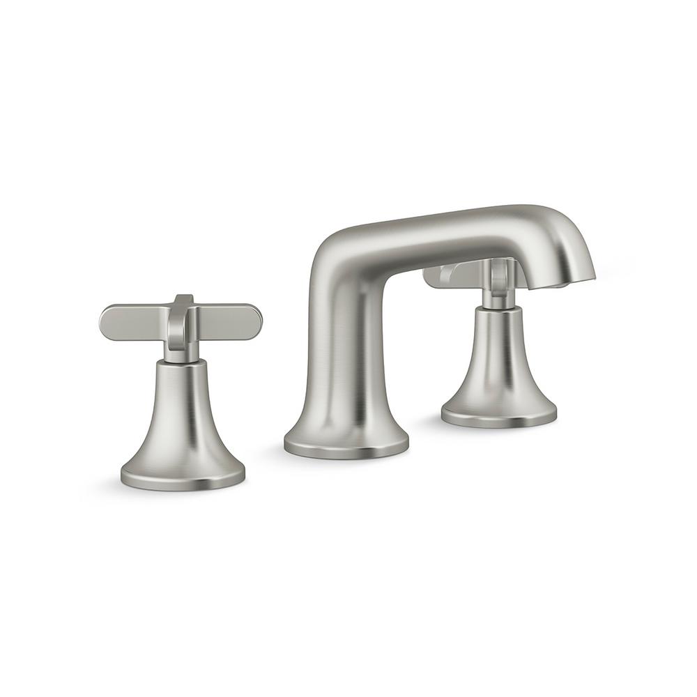 KOHLER Setra 8 in. Widespread 2-Handle Bathroom Faucet in Vibrant Brushed Nickel