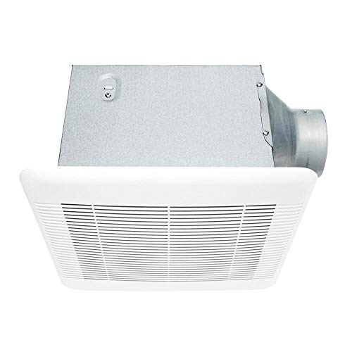 Hampton Bay 110 CFM Ceiling Mount Room Side Installation Quick Connect Bathroom Exhaust Fan, ENERGY STAR, White