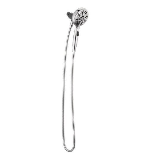 Delta SureDock Magnetic 6-Spray Patterns 1.75 GPM 4.94 in. Wall Mount Handheld Shower Head in Chrome  Grey