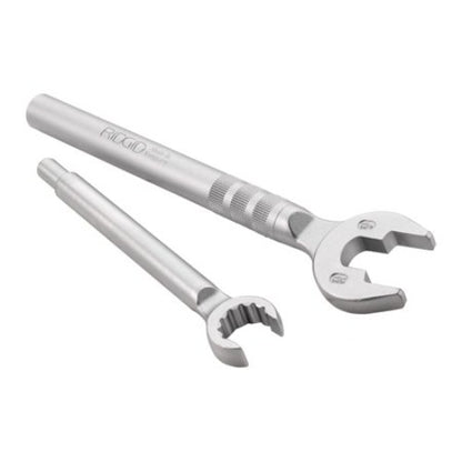 RIDGID One Stop Wrench for Angle Stops, Straight Stops, and Compression Couplings, 2-in-1 Plumbing Wrench for Common Nut Sizes