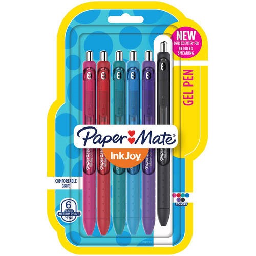 Paper Mate Inkjoy Gel Pens .7mm 6/Pkg-Assorted