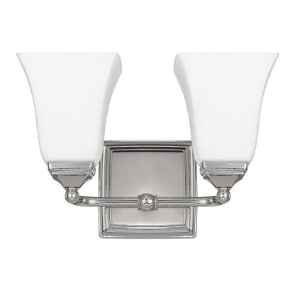 Cade 12.5" 2-Light Soft White Glass Vanity