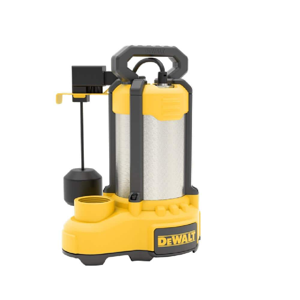 DEWALT 1/2 Hp. Stainless Steel/Cast Iron Submersible Sump Pump