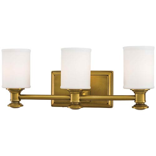 Minka Lavery Harbour Point 3-Light Liberty Gold Bath Light