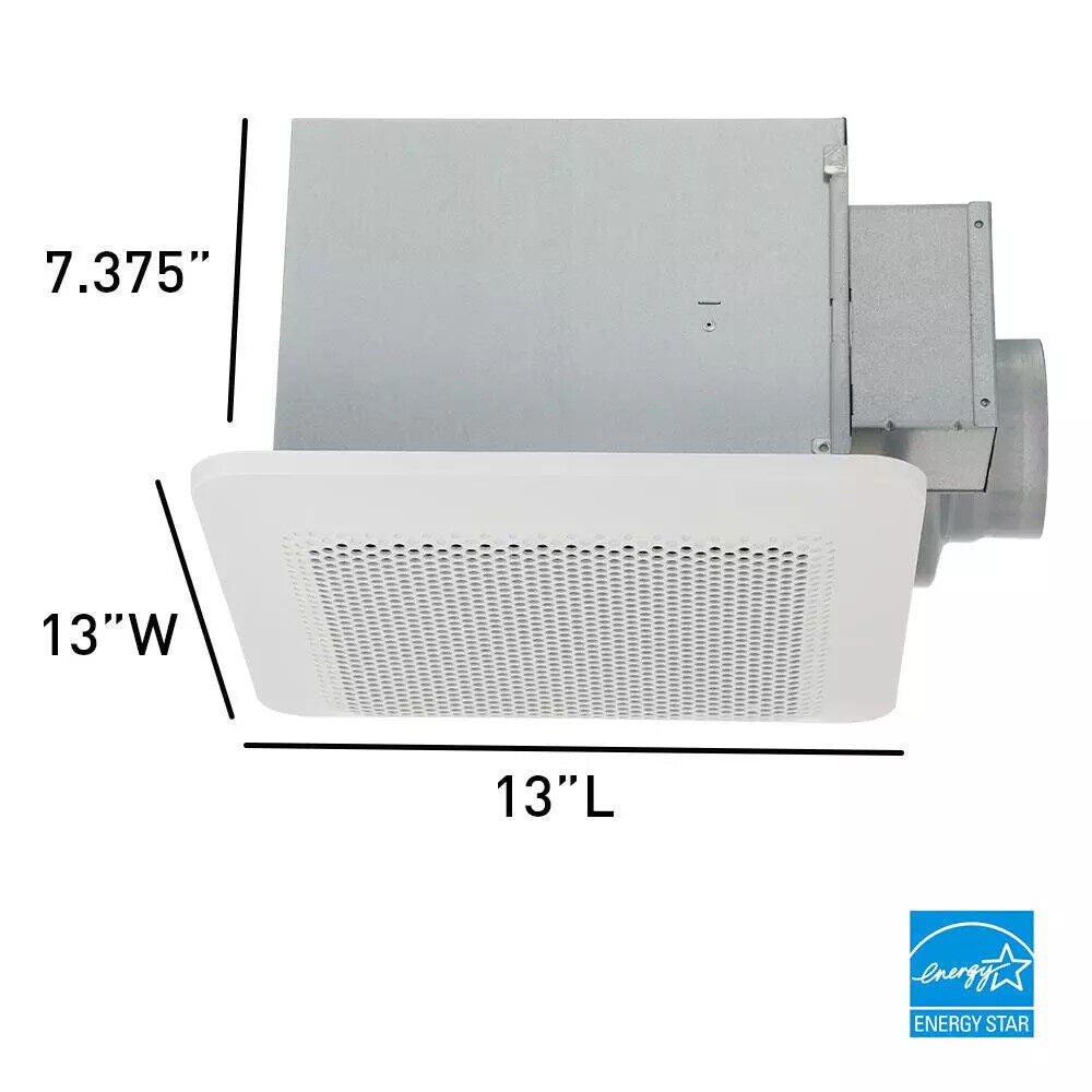 Panasonic Whisper Choice DC Pick-A-Flow 80/110 CFM Ceiling Bathroom Exhaust Fan with Flex-Z Fast Bracket