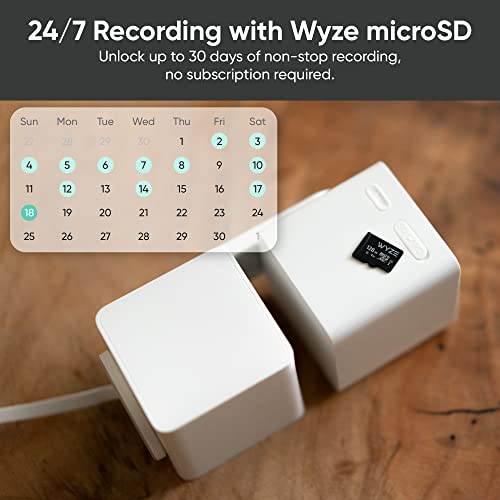 Wyze Pan V3 Wired Indoor/Outdoor 1080P HD Home Security Camera with Privacy Mode, White