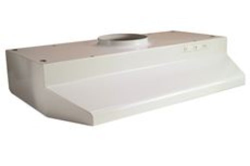 Broan 30-Inch 2-Speed Under-Cabinet Round Range Hood  White  190 Cfm