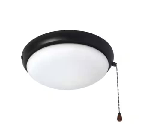 Hampton Bay 2-Light Oil Rubbed Bronze Ceiling Fan Moon LED Light Kit