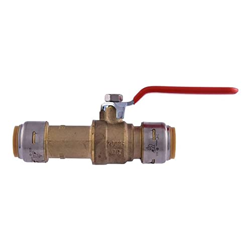 SharkBite 3/4 in. Brass Push Fit Slip Ball Valve Full Port