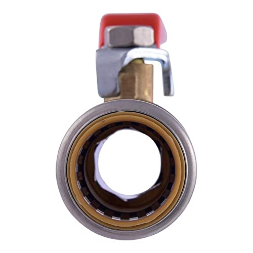 SharkBite 3/4 in. Brass Push Fit Slip Ball Valve Full Port